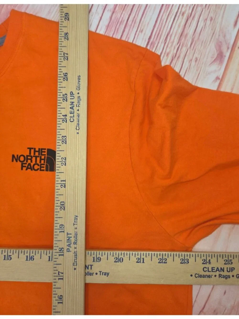 The North Face Mens Orange Long Sleeve T-Shirt XL